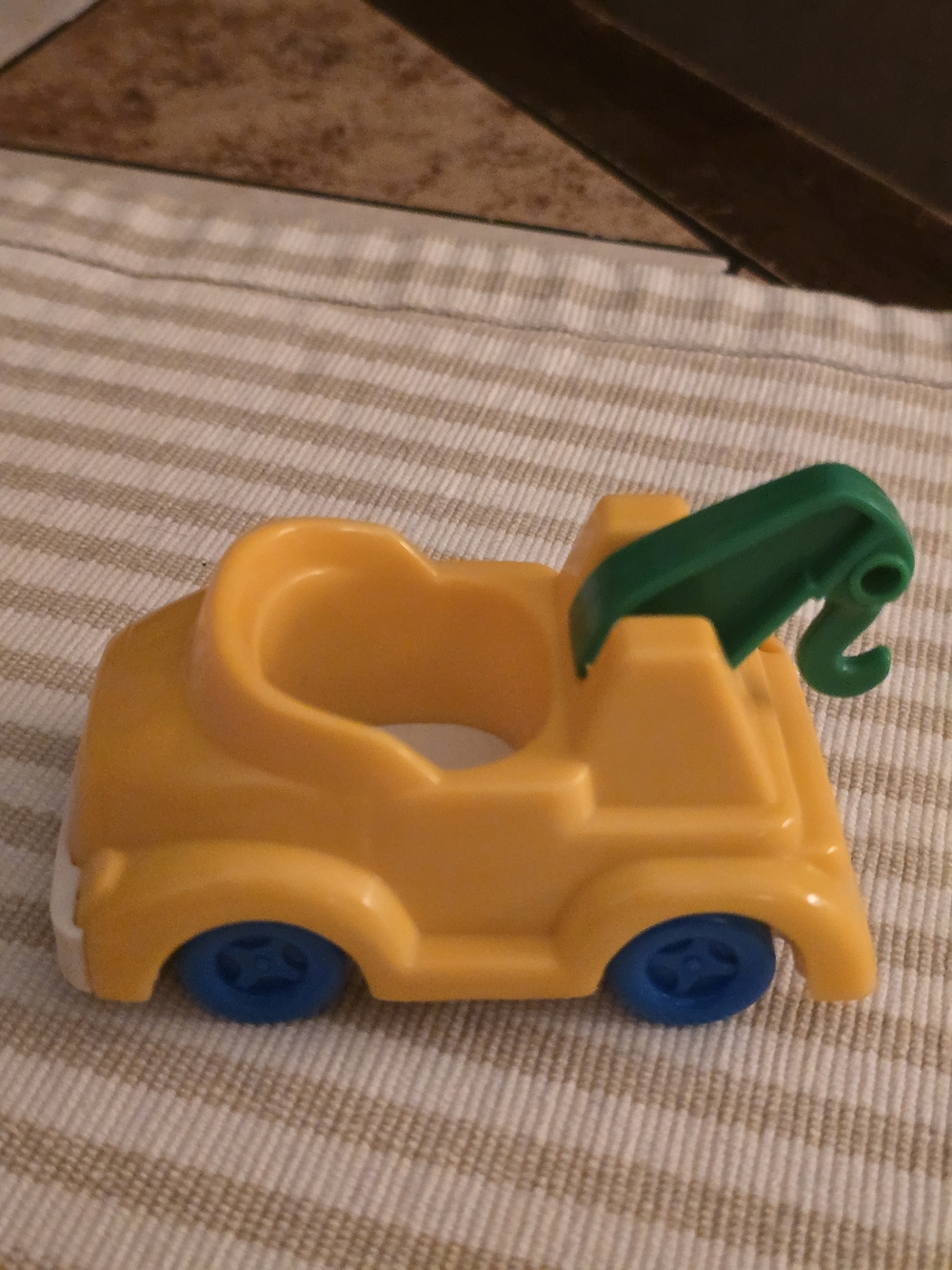 Vintage 4" Yellow Illco Car Towtruck Sesame Street Workshop or Little People